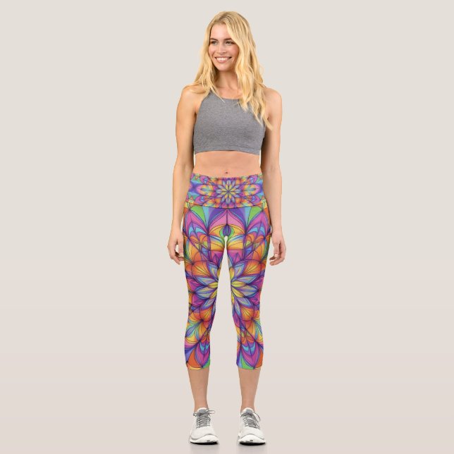 Leggings Capri Flor de Amor (Anverso)