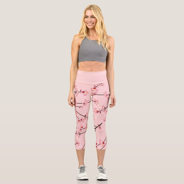 Leggings Capri Flor de cerezo (Anverso)