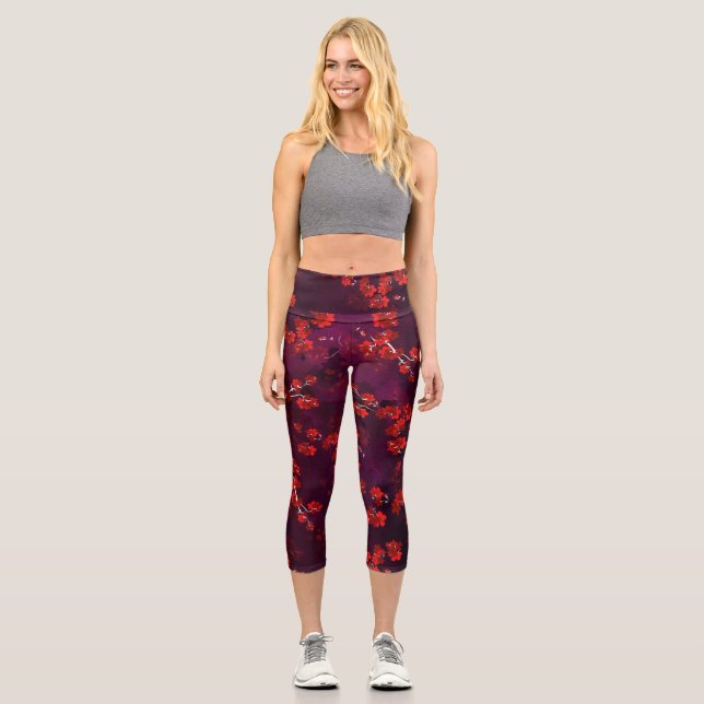 Leggings Capri Flor de cerezo 3 (Anverso)
