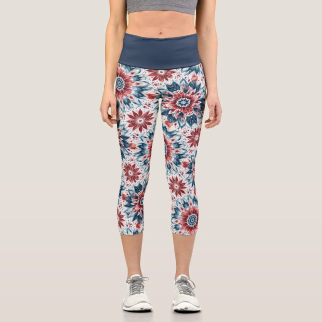 Leggings Capri Flor de independencia (Anverso)