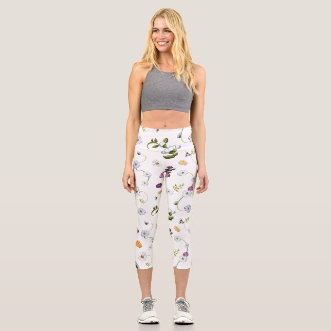 Leggings Capri Flor de margarita 2 (Anverso)