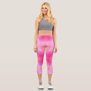 Leggings Capri Flor rosa