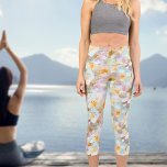 Leggings Capri Flor silvestre acuarela Capris de alto nivel<br><div class="desc">Los hermosos capris de flores silvestres son perfectos para una relajante sesión de yoga.</div>