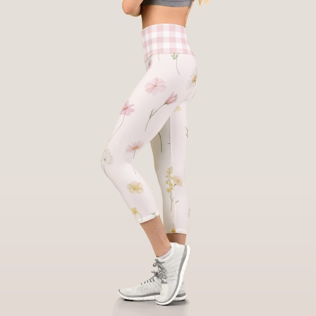Leggings Capri Floral Blanco (Izquierda)
