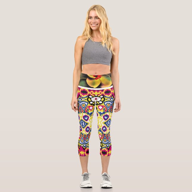 Leggings Capri FLORAL - Capris de alto deseo (Anverso)
