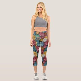 Leggings Capri Floral de YOGA COLORIDA