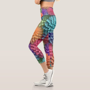Leggings Capri Floral de YOGA COLORIDA