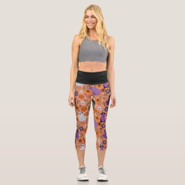 Leggings Capri Floral espeluznante