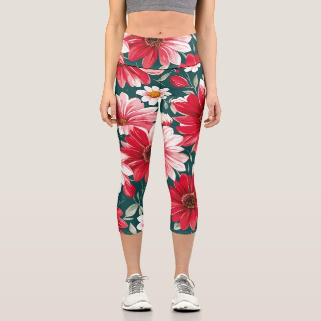 Leggings Capri Flores (Anverso)