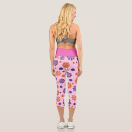 Leggings Capri Flores dulces y Rosas encantadoras