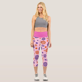Leggings Capri Flores dulces y Rosas encantadoras