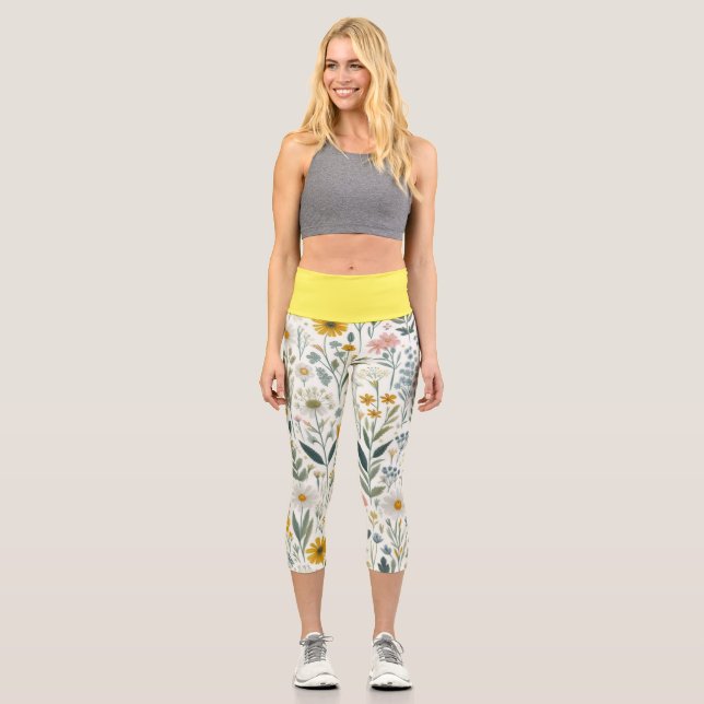 Leggings Capri Flores silvestres (Anverso)
