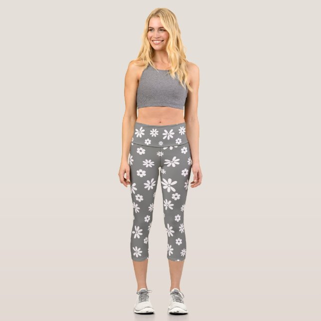 Leggings Capri Flores y Petales 2 (Anverso)