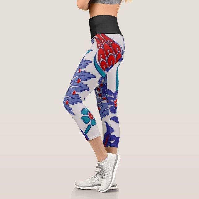 Leggings Capri Flores | Zazzle_Growshop. (Izquierda)