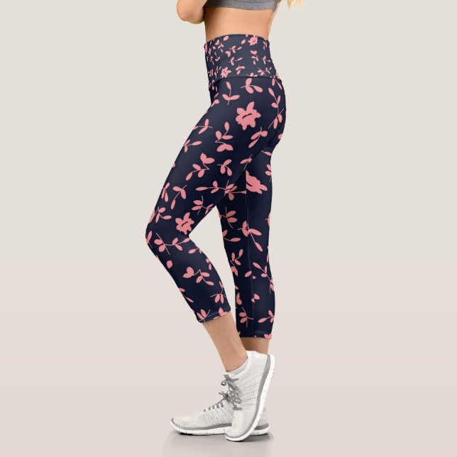 Leggings Capri Flores | Zazzle_Growshop. (Izquierda)