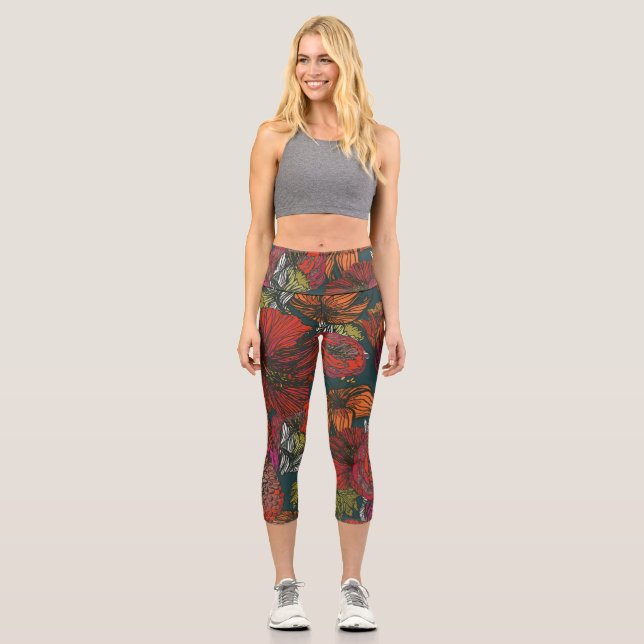 Leggings Capri Flower Medley (Anverso)