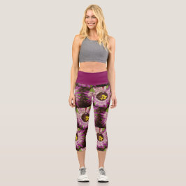 Leggings Capri flower picture capri