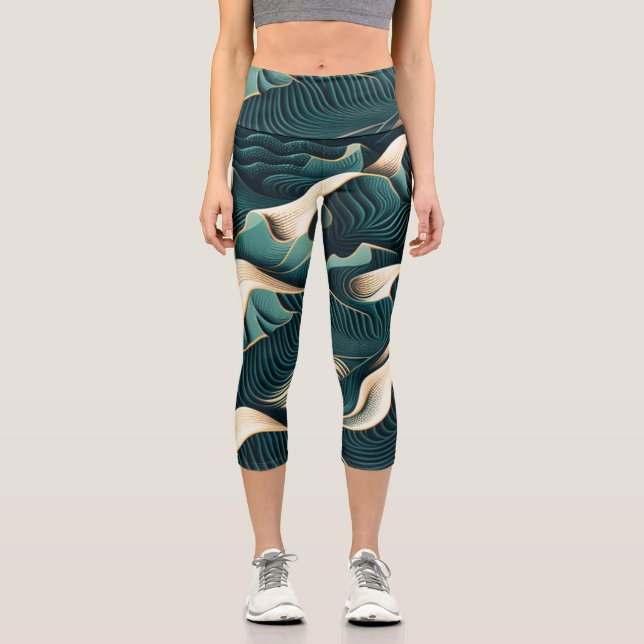 Leggings Capri Flowing Harmony (Anverso)