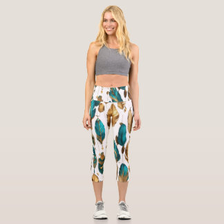 Leggings Capri Flujo de pluma - Gracia en movimiento