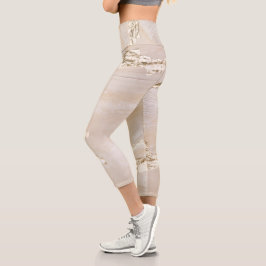 Leggings Capri Fondo de oro neutral