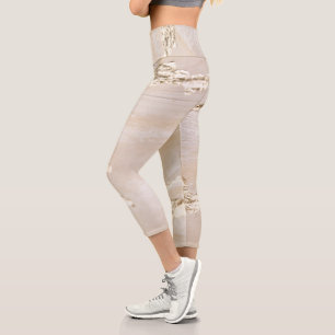 Leggings Capri Fondo de oro neutral
