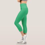 Leggings Capri fondo verde con borde blanco<br><div class="desc">Mejora tus imágenes con un toque minimalista y elegante. Descubra la belleza del fondo verde con un diseño de borde blanco para un sorprendente contraste de color. Elevar los gráficos con un toque moderno</div>