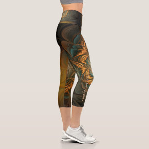 Leggings Capri Fractal Autumn