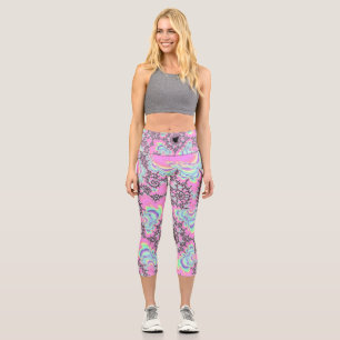 Leggings Capri Fractal unicornio