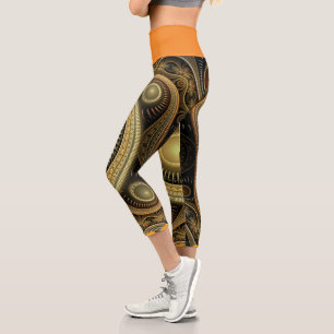 Leggings Capri Fractal   Zazzle_Growshop.
