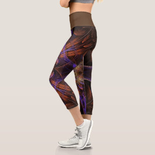 Leggings Capri Fractal   Zazzle_Growshop.