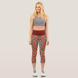 Leggings Capri Fractal   Zazzle_Growshop.