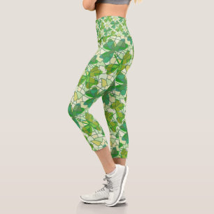 Leggings Capri Fragmentos de Shamrock