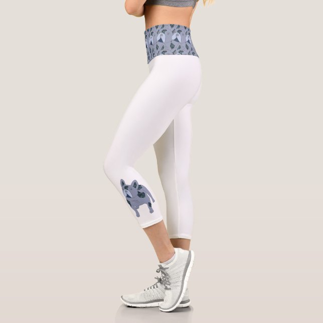 Leggings Capri Französische Bulldogge Cartoon French Bulldog (Izquierda)