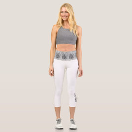 Leggings Capri  Französische Bulldogge Kopf French Bulldog