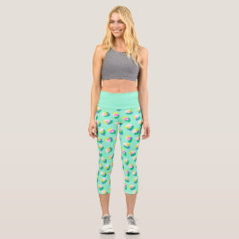 Leggings Capri Fresa Aqua