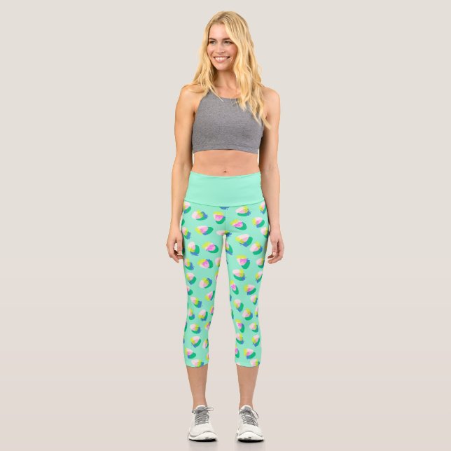 Leggings Capri Fresa Aqua (Anverso)