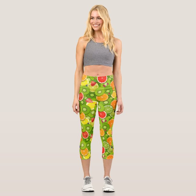Leggings Capri Frutas de verano 2 (Anverso)
