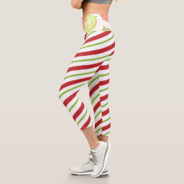 Leggings Capri Frutas Y Pattren | Zazzle_Growshop.