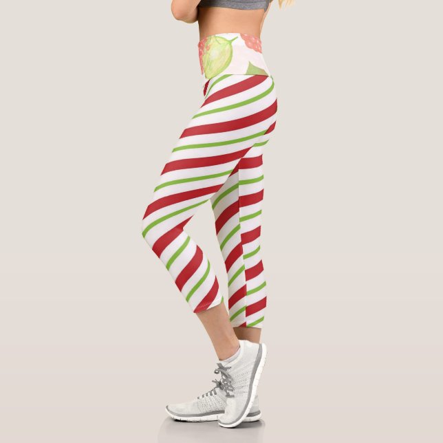 Leggings Capri Frutas Y Pattren | Zazzle_Growshop. (Izquierda)