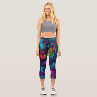 Leggings Capri Futurista