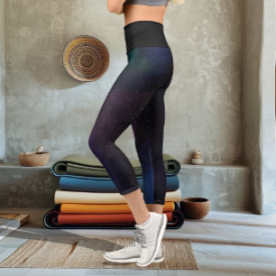 Leggings Capri Galaxia de la Nebulosa Velo Celeste Campo Estelar 