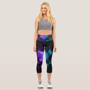 Leggings Capri Galaxy Burst Sparkle 1