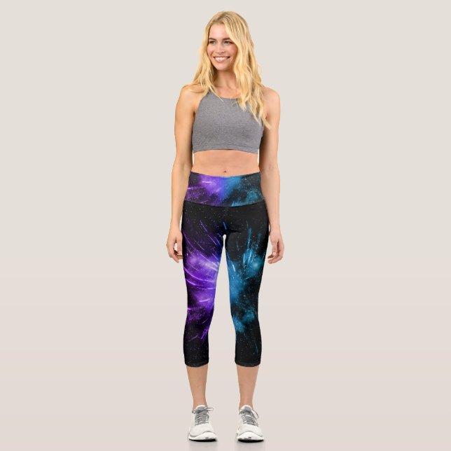 Leggings Capri Galaxy Burst Sparkle 1 (Anverso)