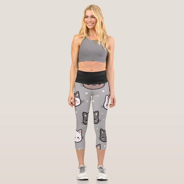 Leggings Capri Gata de Lunares (Anverso)