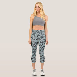 Leggings Capri Gato negro y blanco