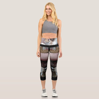 Leggings Capri Gato rojizo