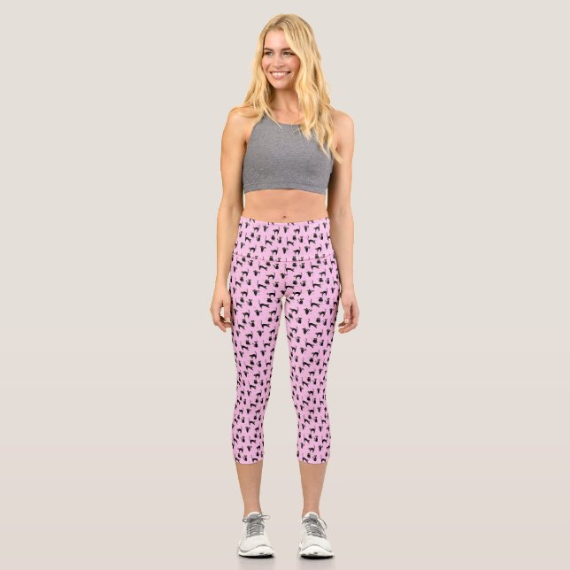 Leggings Capri Gatos Mod Black (Anverso)