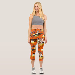 Leggings Capri Gazelle Animal salvaje Antelope africano