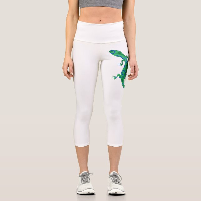 Leggings Capri Gecko verde (Anverso)