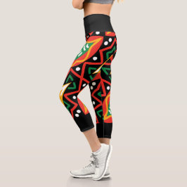 Leggings Capri Geografía del mes de la historia negra